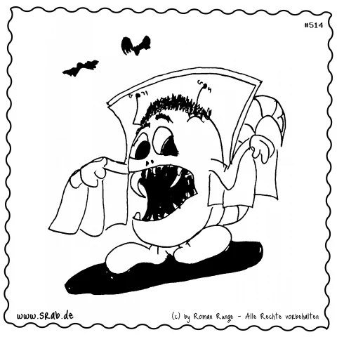 Srab #00514 - Film Dracula Fledermaus Gewand Blut