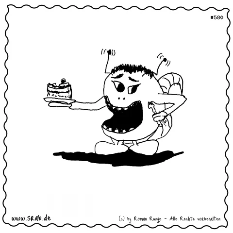 Srab #00580 - Essen Kuchen Gabel Lecker Kaffee