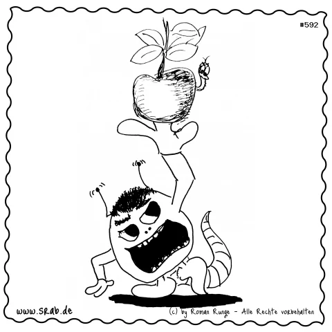 Srab #00592 - Apfel Obst Paradies Eden Ernten