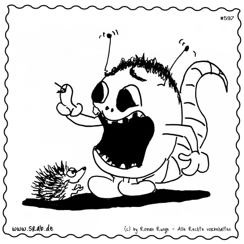 Srab #00597 - Igel Stachel Aua Fail