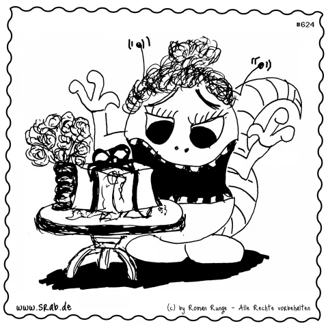 Srab #00624 - Geburtstag Geschenk Blumen Feier Freude Locken