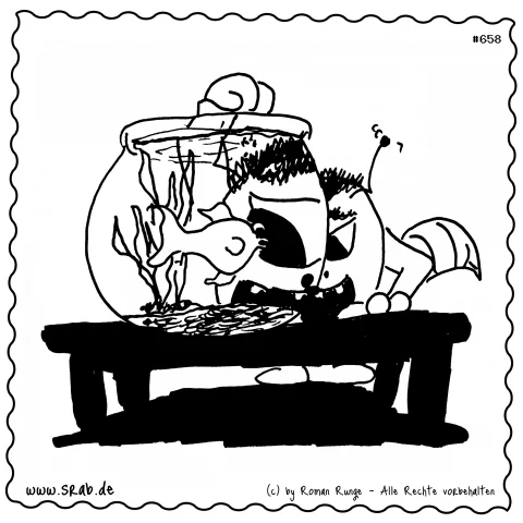 Srab #00658 - Fisch Aquarium Tisch Tier Wasser