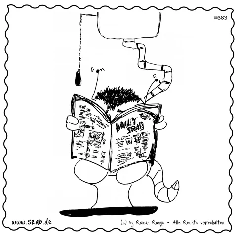 Srab #00683 - Wc Zeitung Toilette Lesepause