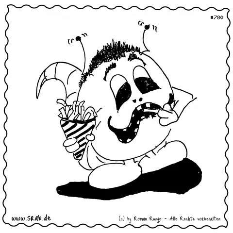 Srab #00780 - Pommes Fastfood Essen Lecker