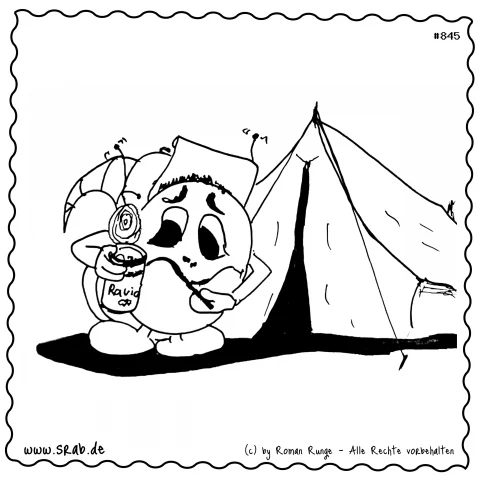 Srab #00845 - Camping Zelt Ravioli Lagerleben