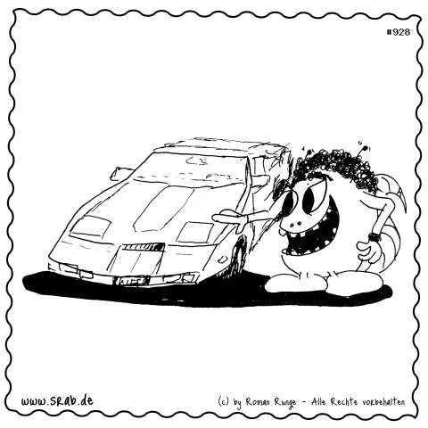Dieser Srab übernimmt die Rolle des Geheimagenten Michael Knight in einer humorvollen Neuinterpretation der legendären 80er Jahre Actionserie 'Knight Rider'. Die spielerische Pose und der fröhliche Ausdruck des Srabs bringen die witzige Atmosphäre perfekt zur Geltung, während die Anspielung auf die Technologie und den Geheimagentenstil eine nostalgische Note hinzufügt.