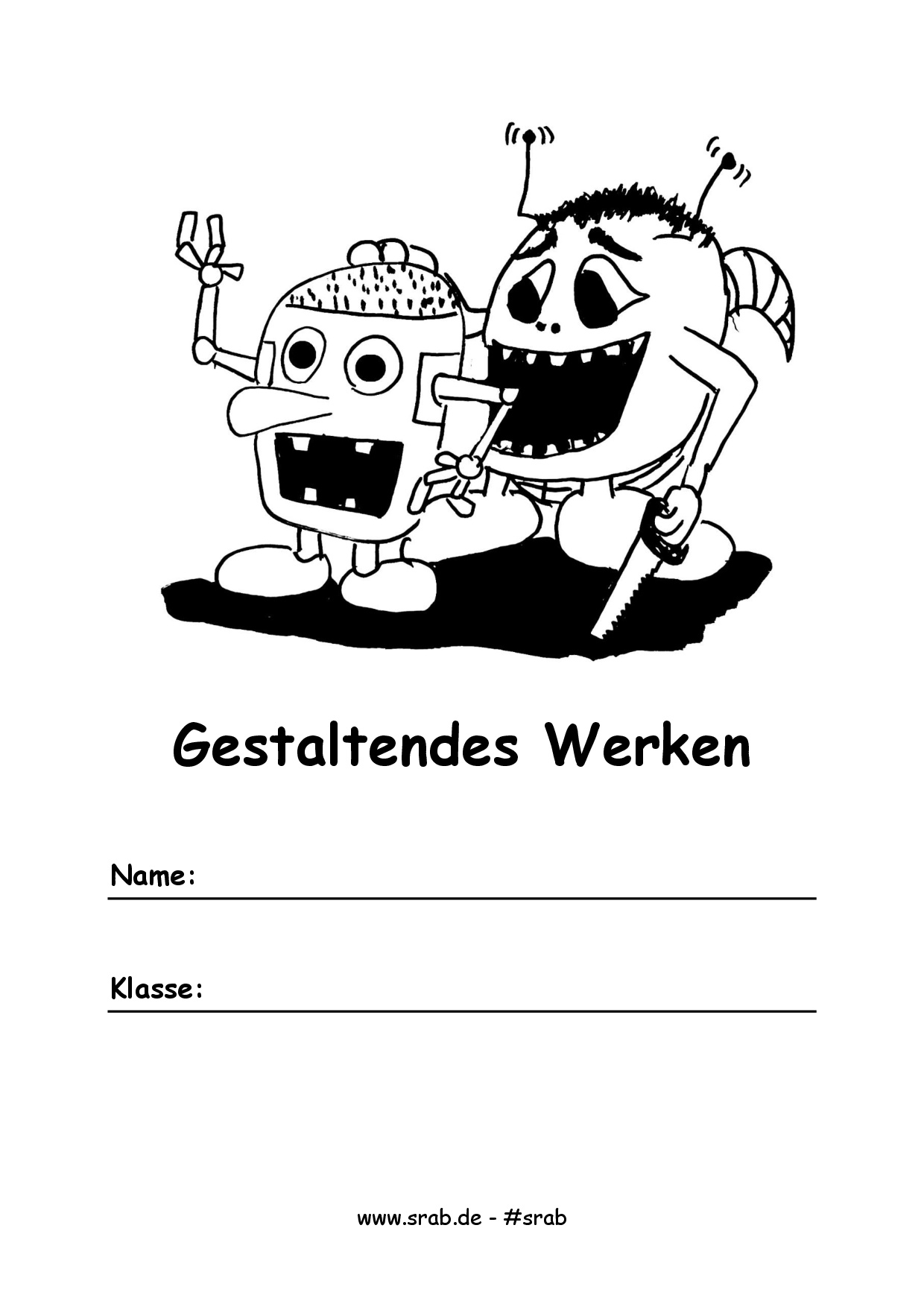 Schule Deckblatt Gestaltendes Werken 0543