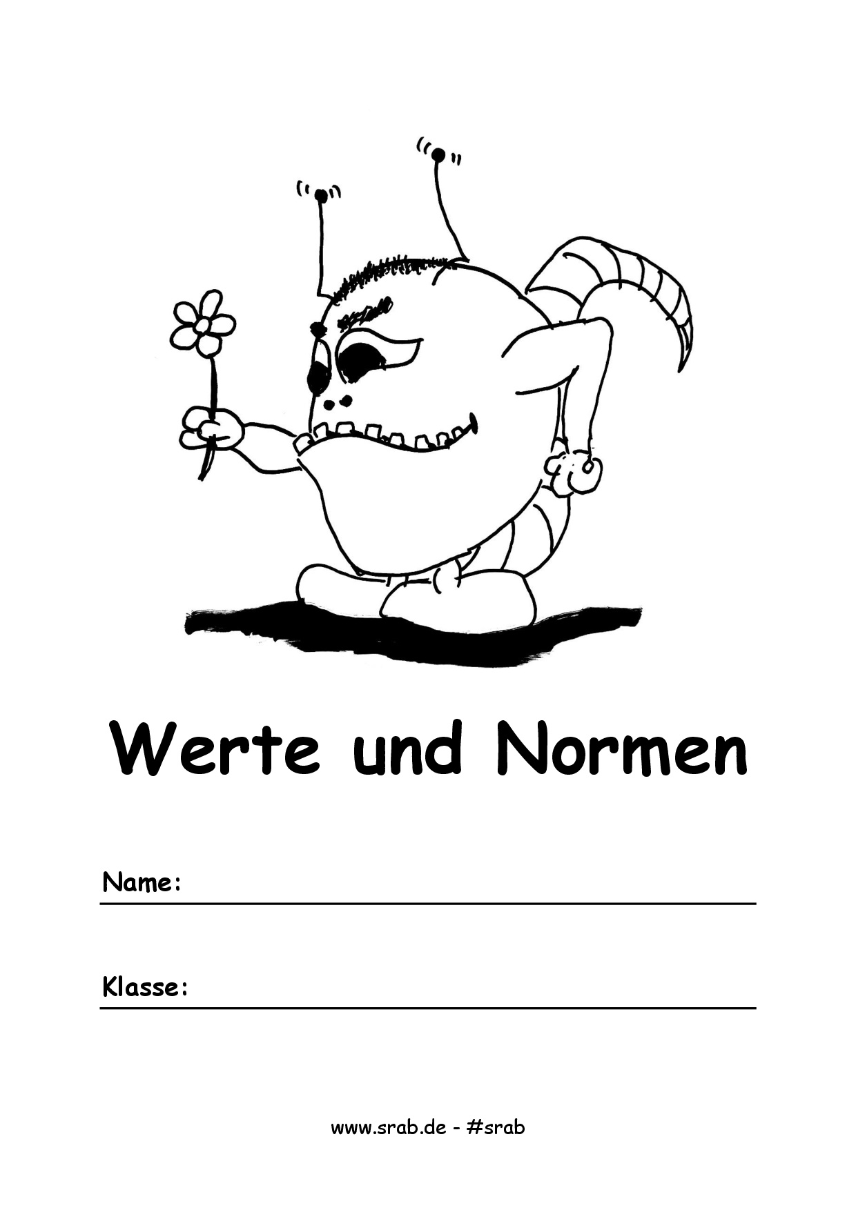 Schule Deckblatt Werte und Normen 0474