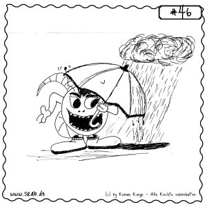 srab 00046 0257 regen wolken pech glueck wetter nass herbst gewitter regenschirm