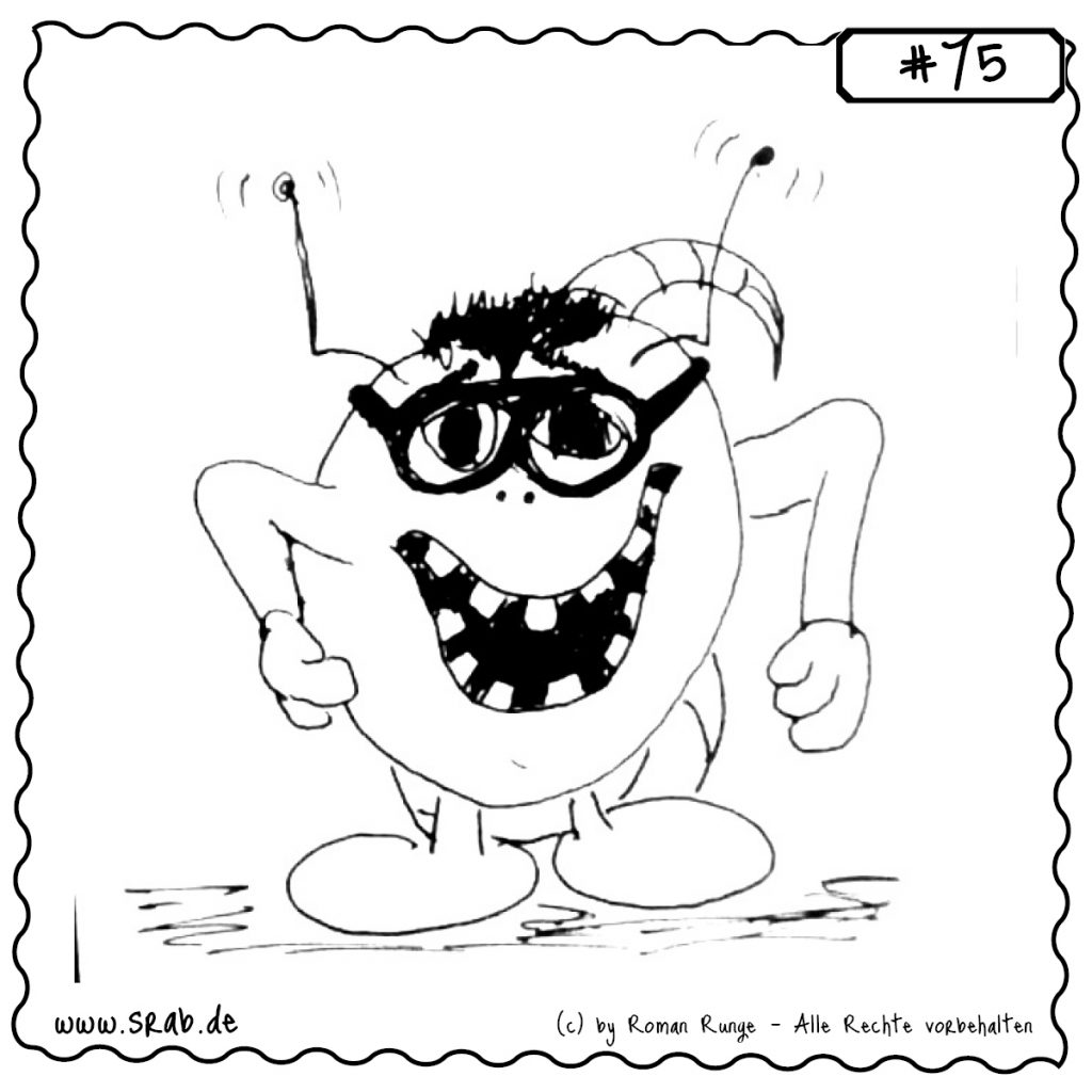 srab 00075 brille nerd schlaubi streber alien comic