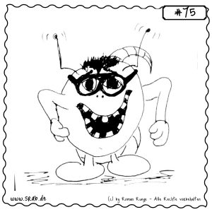 srab 00075 brille nerd schlaubi streber alien comic