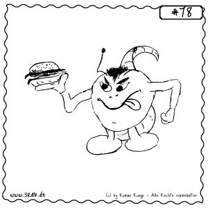 srab 00078 burger fastfood hunger essen sarkasmus