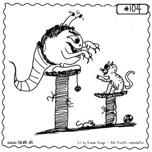 srab 00104 kratzbaum katze spielen haustier rollenspiel alien