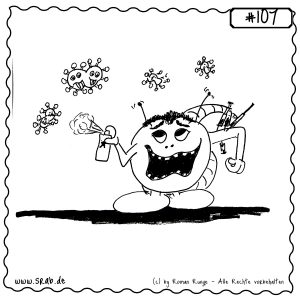 srab 00107 corona virus spray impfung bazillen desinfektion spritze