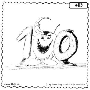 srab 00113 100 jubilaeum zahl meilenstein feierlich