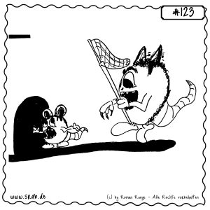srab 00123 cartoon katze maus verfolgung