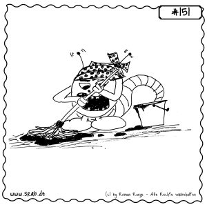 srab 00151 putzen wischmopp eimer sauber genervt