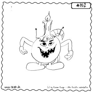 srab 00152 advent kerze wachs weihnachten lustig