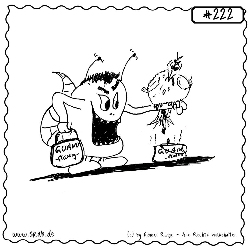 srab 00222 guano classic vogel prank schadenfreude kollege