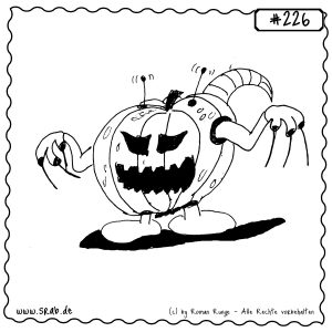 srab 00226 halloween kuerbis monster horror herbst