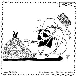 srab 00243 bauer mistgabel landwirtschaft misthaufen tierhof hofkatze