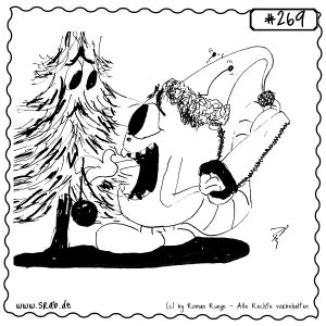 srab 00269 weihnachten kettensaege tannenbaum grusel horror