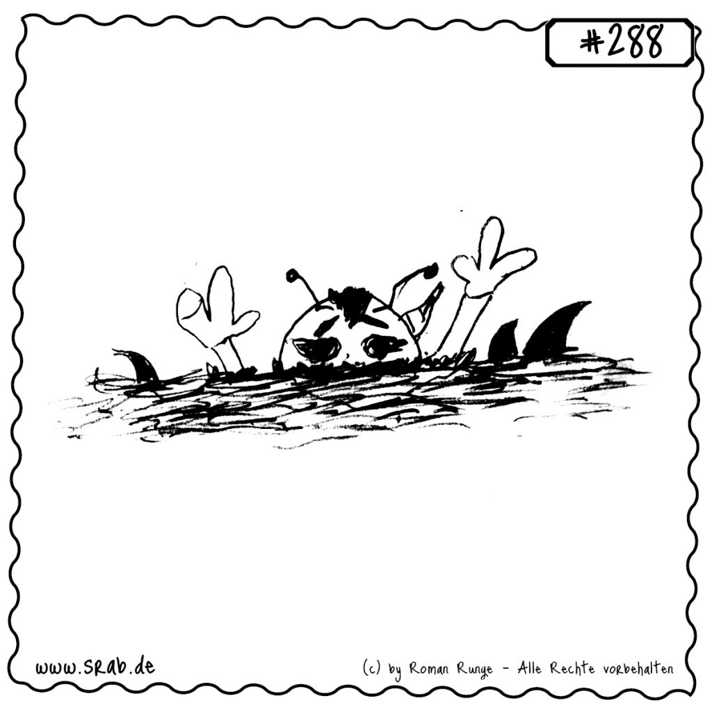 srab 00288 haiangriff panisch schwimmen hilfe