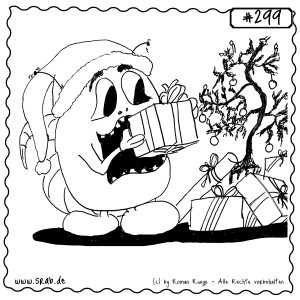 srab 00299 weihnachten geschenke muetze tannenbaum ueberraschung