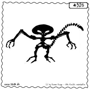 srab 00325 skelett halloween monster alien tot