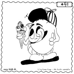 srab 00411 eis kind muetze lecker waffel genuss