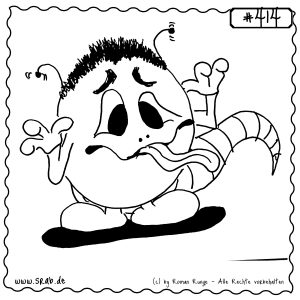 srab 00414 zunge raus frech kindlich scherz alienfratze