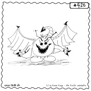 srab 00425 teuflischer srab mit fluegeln und krallen