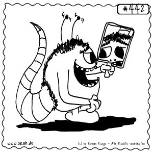 srab 00442 selbstverliebt mit spiegelbild