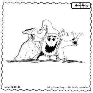 srab 00446 weihnachtsmann geschenke peace frohes fest