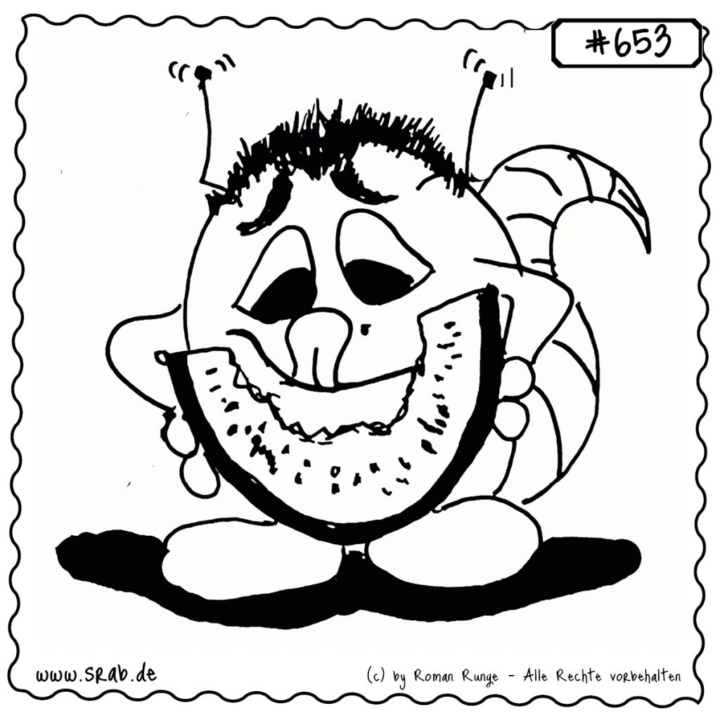 srab 00653 melone essen sommer lecker obst