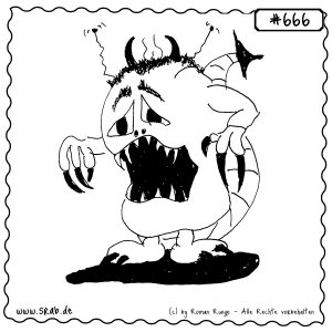 srab 00666 monster teufel hoerner krallen