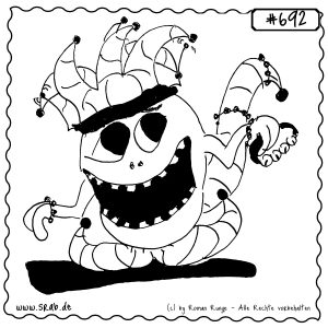 srab 00692 kasper clown hofnarr glocken lustig klingeln