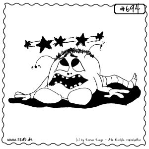 srab 00694 unfall kaputt umgehauen sterne muede platt