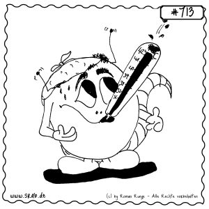 srab 00713 fieber krank alien thermometer