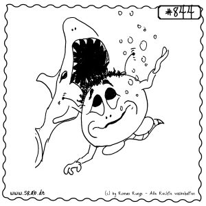 srab 00844 hai angriff unterwasser gefahr panisch