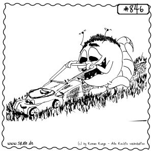 srab 00846 rasenmaeher garten liebe maehen