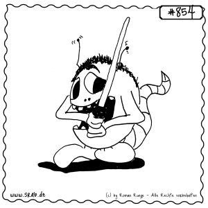 srab 00854 jedi lichtschwert knie ruhe alien