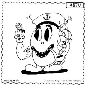 srab 00870 matrose seemann spinat pfeife anker muskel